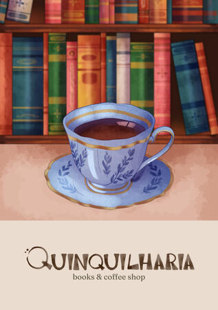 &quot;Quinquilharia: Books &amp; Coffee Shop&quot; Menu