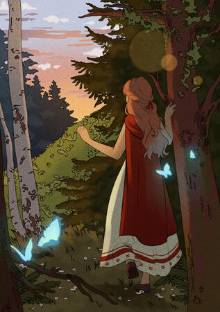 Book Cover "The Whispering Forest"